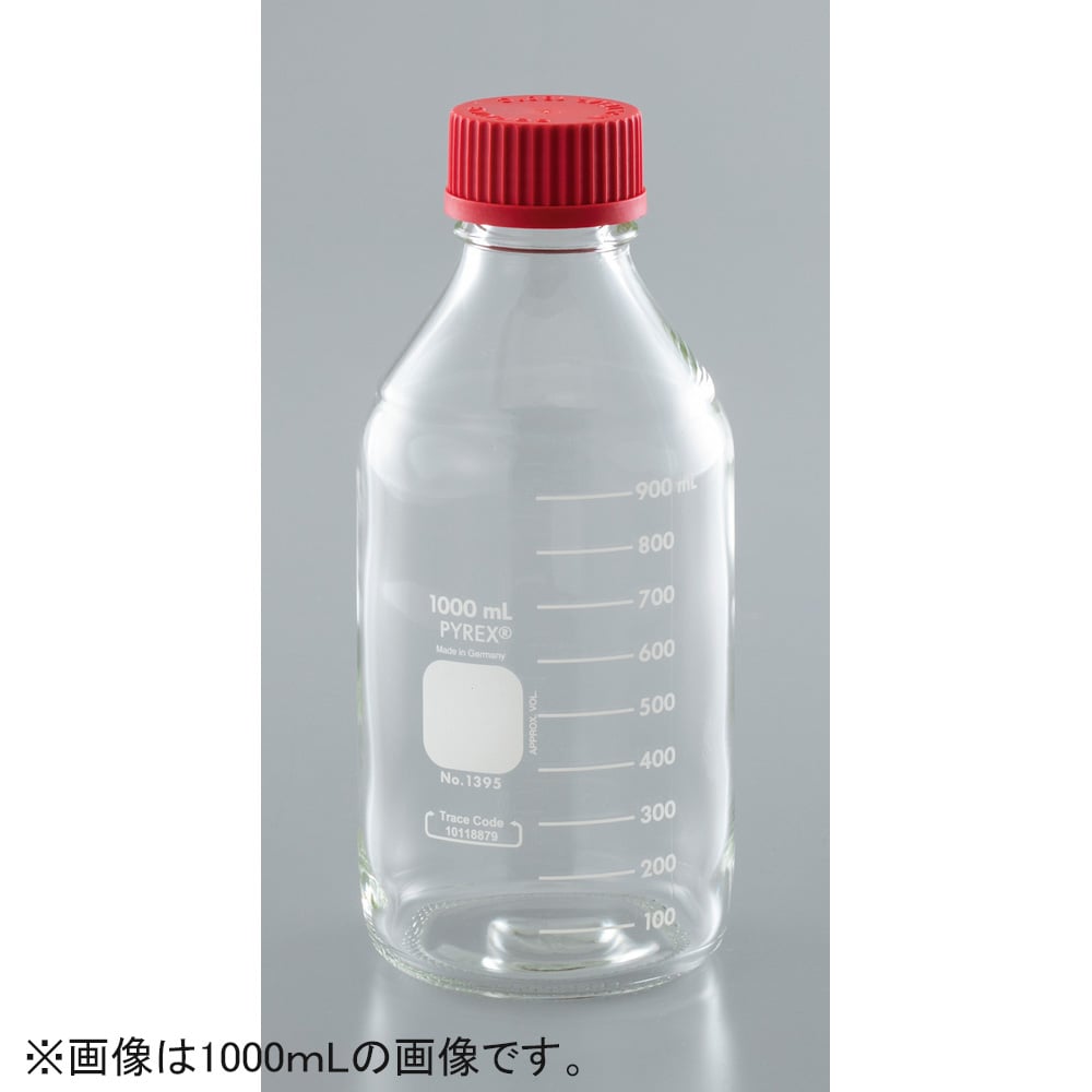 メディウム瓶 PYREX(R)・赤耐熱キャップ付き 100ml　1395-100HTC 1本