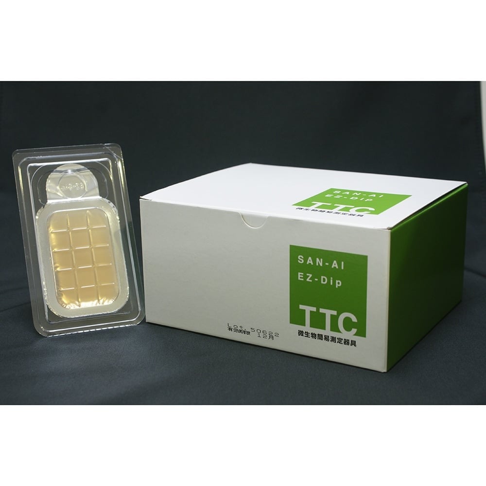 イージーディップ　微生物簡易測定器具　一般生菌数測定用　（10枚×3袋）　SAN-AI Ez-Dip TTC 1箱(10枚×3袋入)