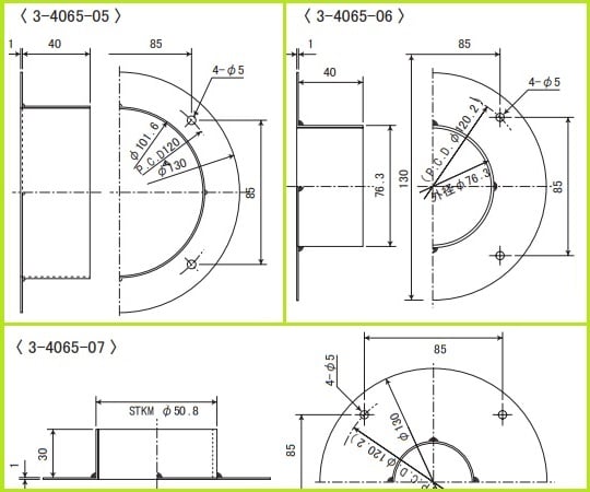 Piping parts Flange joint 75 1 piece