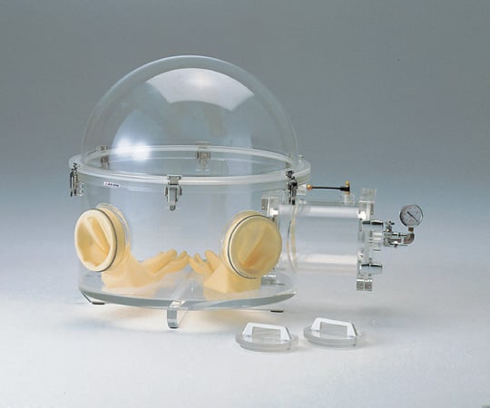 Dome-shaped acrylic vacuum glove box DV type 1 unit
