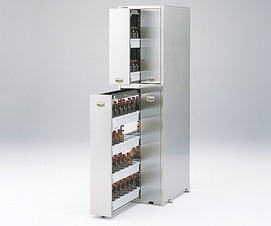 Earthquake-resistant stainless steel medicine cabinet (SUS430) SS-1845S4 1 unit