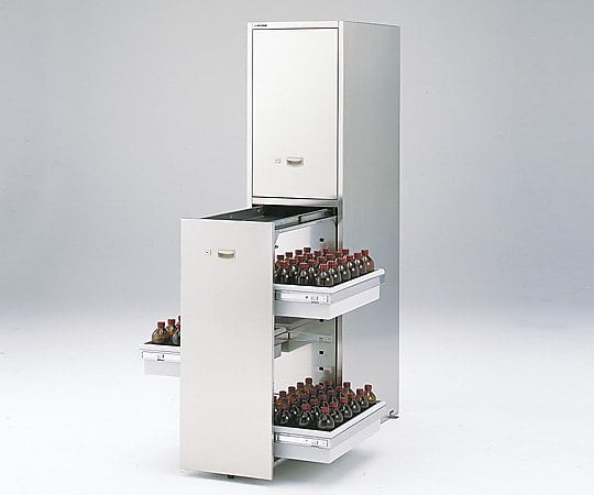 耐震ステンレス薬品庫(SUS430)　SN-1845S4 1個