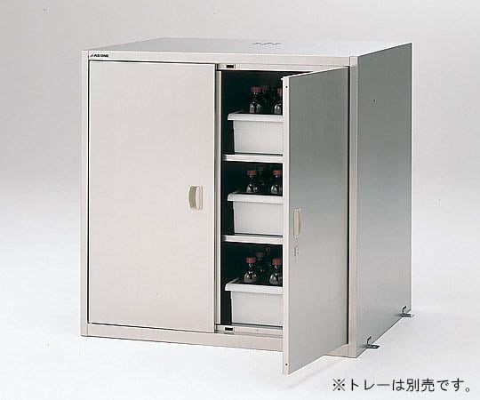 耐震ステンレス薬品庫(SUS430)　WH-990S4 1個