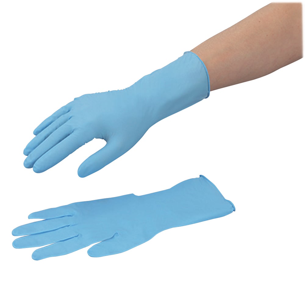 Sunny Foods Nitrile Gloves, Long, Medium, 100 pieces, GTF 2909-10X, 1 box (100 pieces)