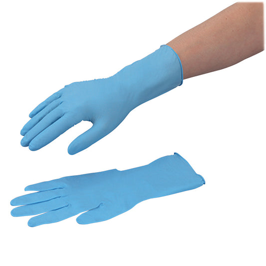 Sunny Foods Nitrile Gloves, Long, L, 1000 pieces, GTF 2909-10X, 1 case (100 pieces x 10 boxes)