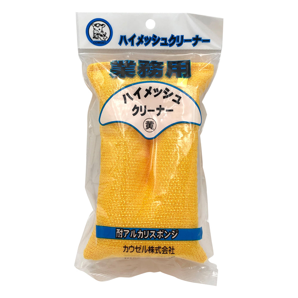 High mesh cleaner, yellow, 160 x 80 x 35 mm, 1 piece