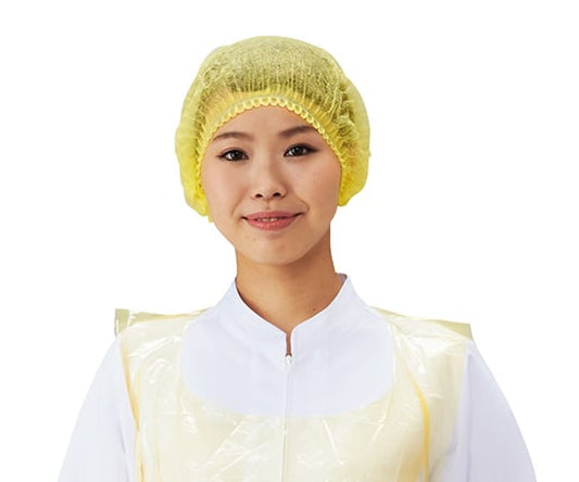 일회용 컬러 모브 캡 옐로우 100장입 D93610(W) 1봉(100장입)