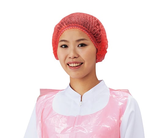 일회용 컬러 몹 캡 레드 100장입 D93530(W) 1봉(100장입)