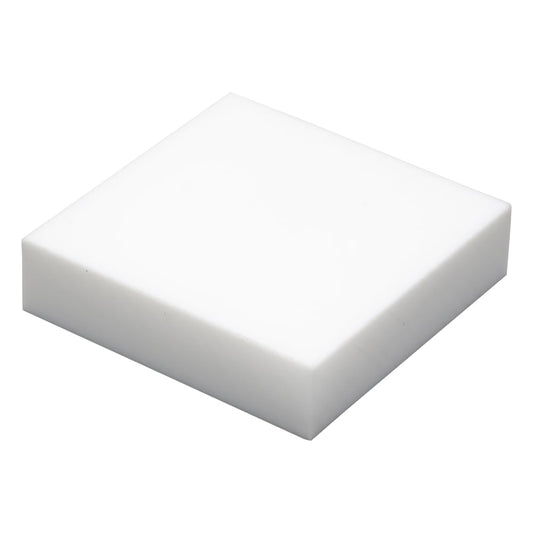 PTFE plate, thick plate type, 50 x 50 x 12 mm, PTFE□50-12, 1 piece