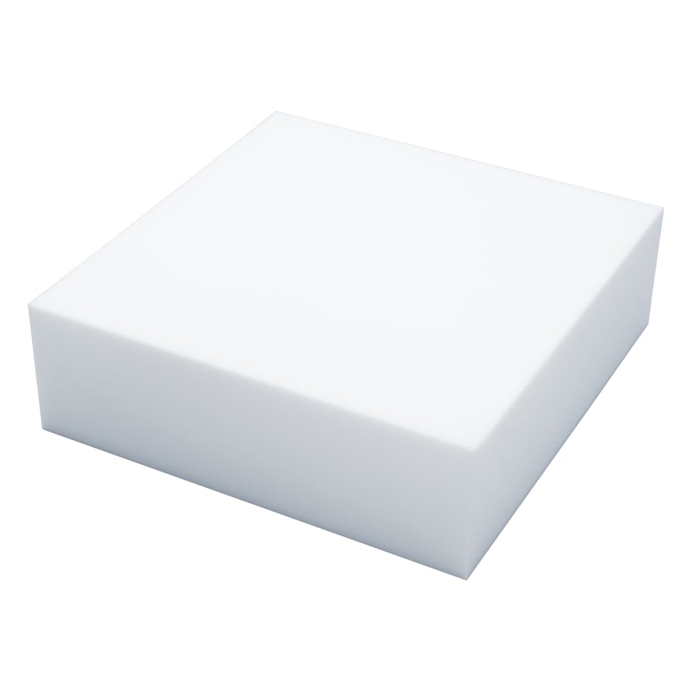 PTFE plate, thick plate type, 100 x 100 x 30 mm, PTFE□100-30, 1 piece
