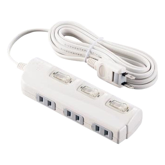 OAタップ　コード3m　コンセント3個口　SK-3S03W 1個