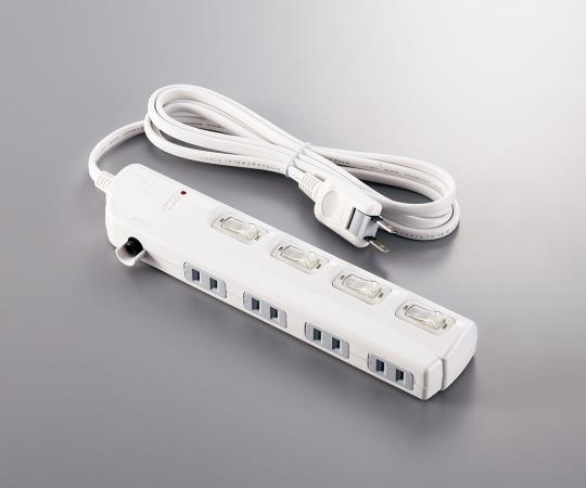 OAタップ　コード2m　コンセント4個口　SK-4S02W 1個