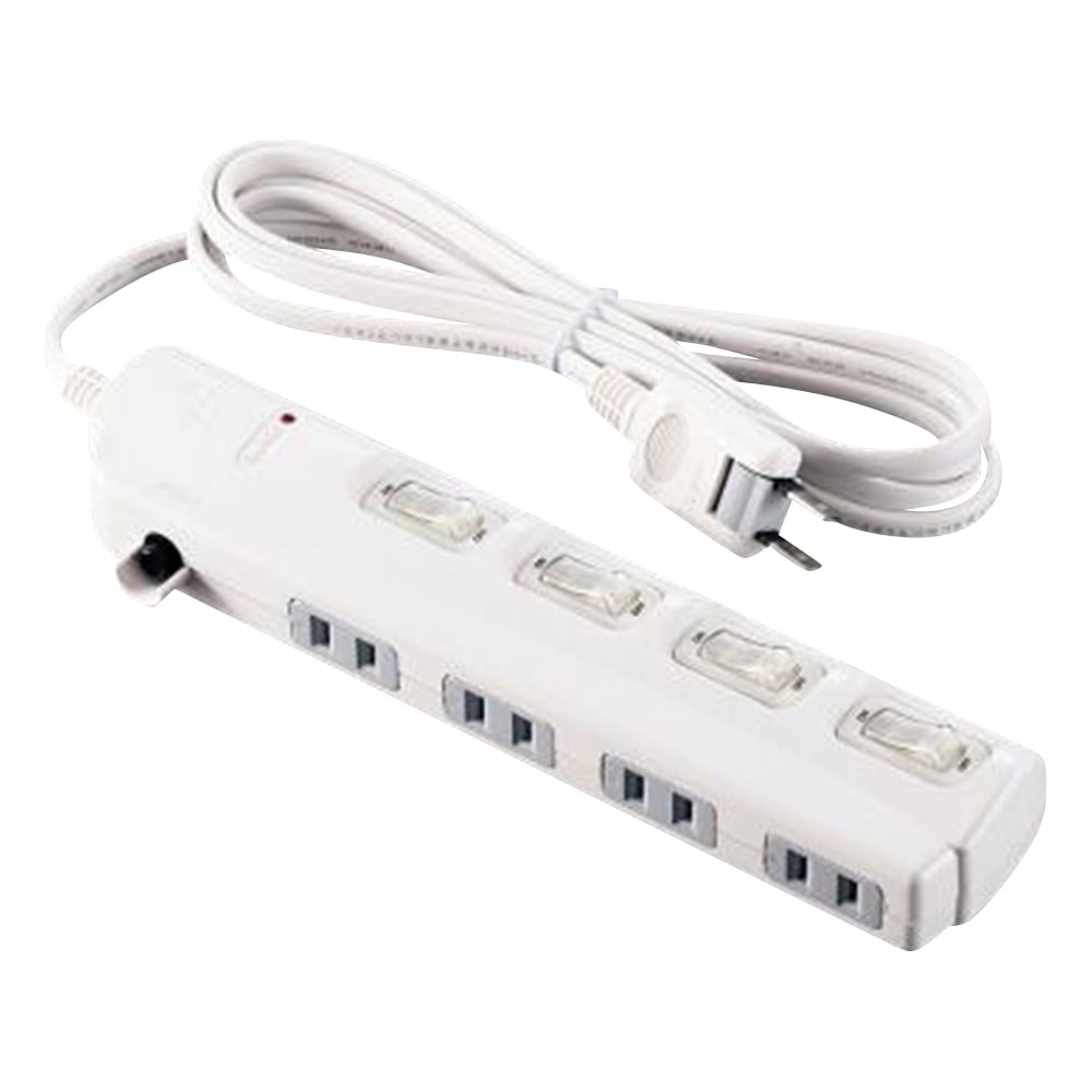 OAタップ　コード2m　コンセント4個口　SK-4S02W 1個