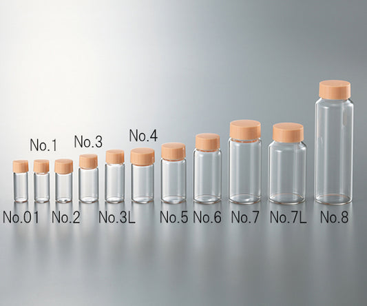 CCスクリュー管 透明 オレンジキャップ 30mL 1箱（50本入）　No.6 1箱(50本入)