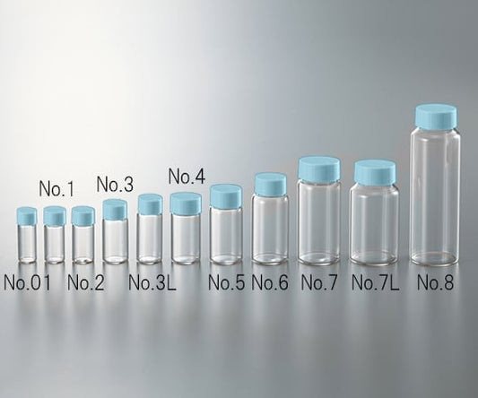 CC스크류관 투명 블루 캡 20mL 1상자(50개입) No.5 1상자(50개입)