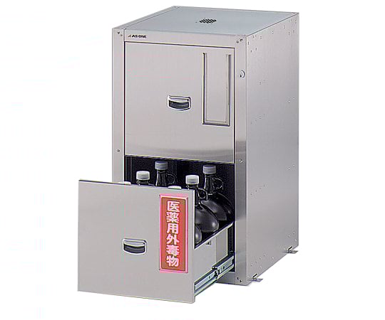 セフティキャビネット ガロン瓶用 スタンダード 455×600×800mm　GU-3E 1個