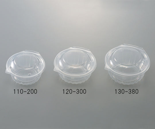 フードパック 丸タイプ（電子レンジ対応）134×130×67mm PP製 1袋（50枚入）　PPSA-丸130-380 1袋(50枚入)