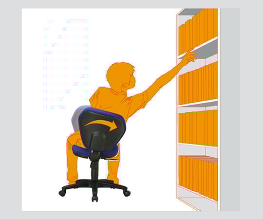 スイングチェア(ロッキング機能付)　ブルー　K-921・BL 1個