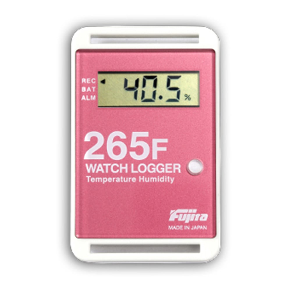 サンプル別個別温度管理ロガー　温湿度タイプ　赤　KT-265F/R 1個