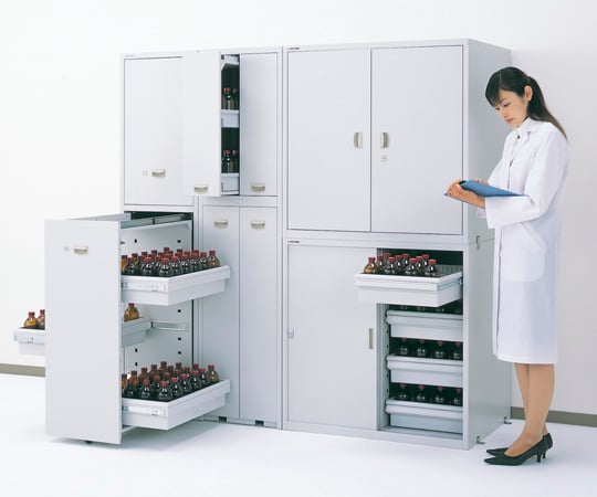 耐震薬品庫（スチール製）　450×700×1800mm　SPN-1845 1個