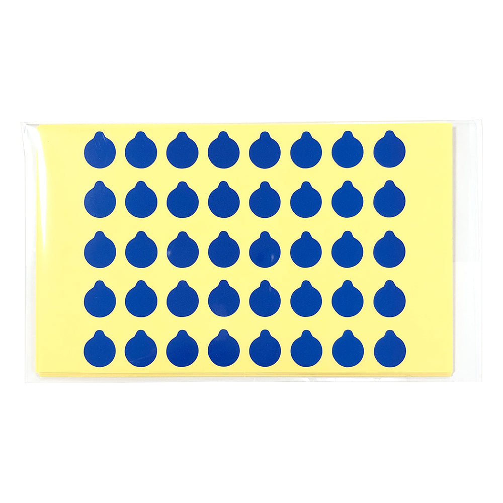 Lab marking labels, round, φ9.5, blue, 1 bag (40 sheets x 10 sheets) 1 bag (40 sheets x 10 sheets)