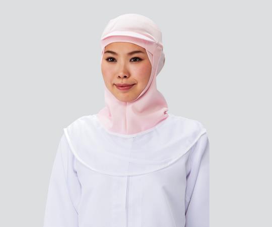 Fitted hood (pull-over type) with brim, pink, L, FH-351P, 1 piece