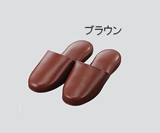 抗菌ビニールスリッパ　ブラウン　348552 1足