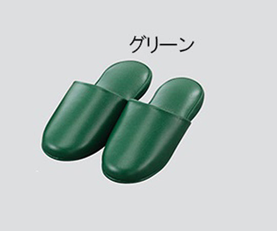 Antibacterial vinyl slippers, green, 348553, 1 pair