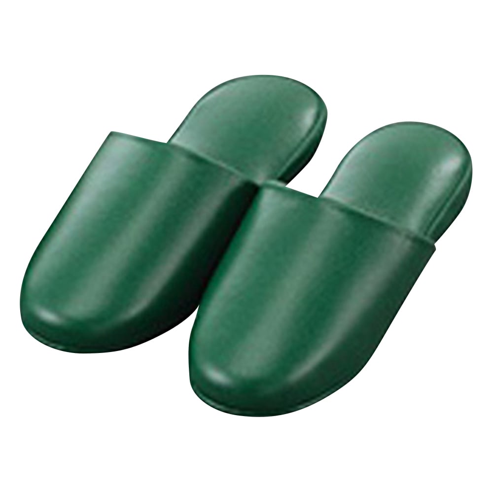 Antibacterial vinyl slippers, green, 348553, 1 pair