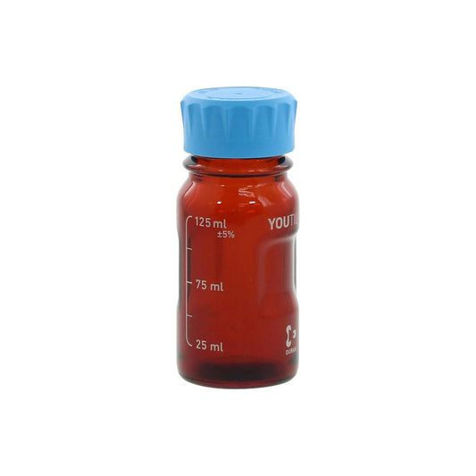 Utility screw cap bottle, brown, 125mL, 017320-125A, 1 piece