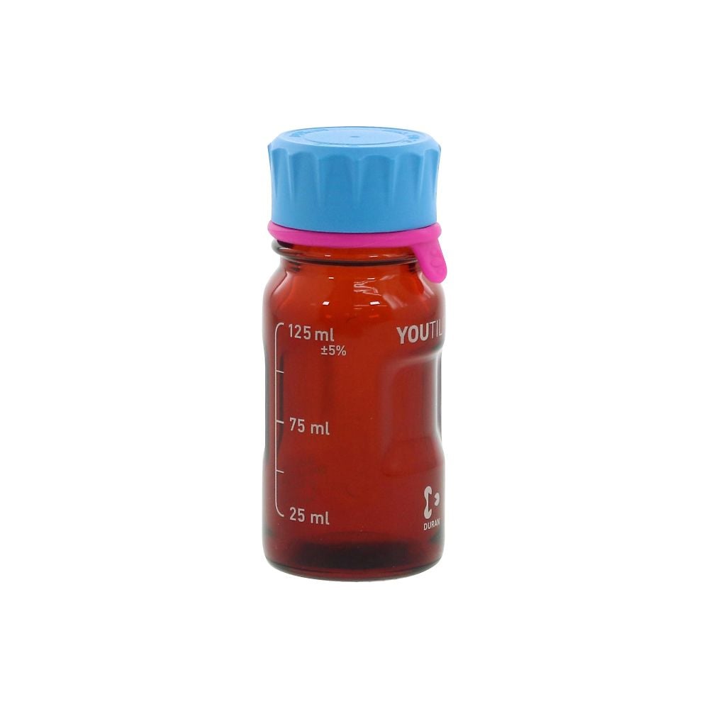 ユーティリティねじ口びん　茶　125mL　017320-125A 1個