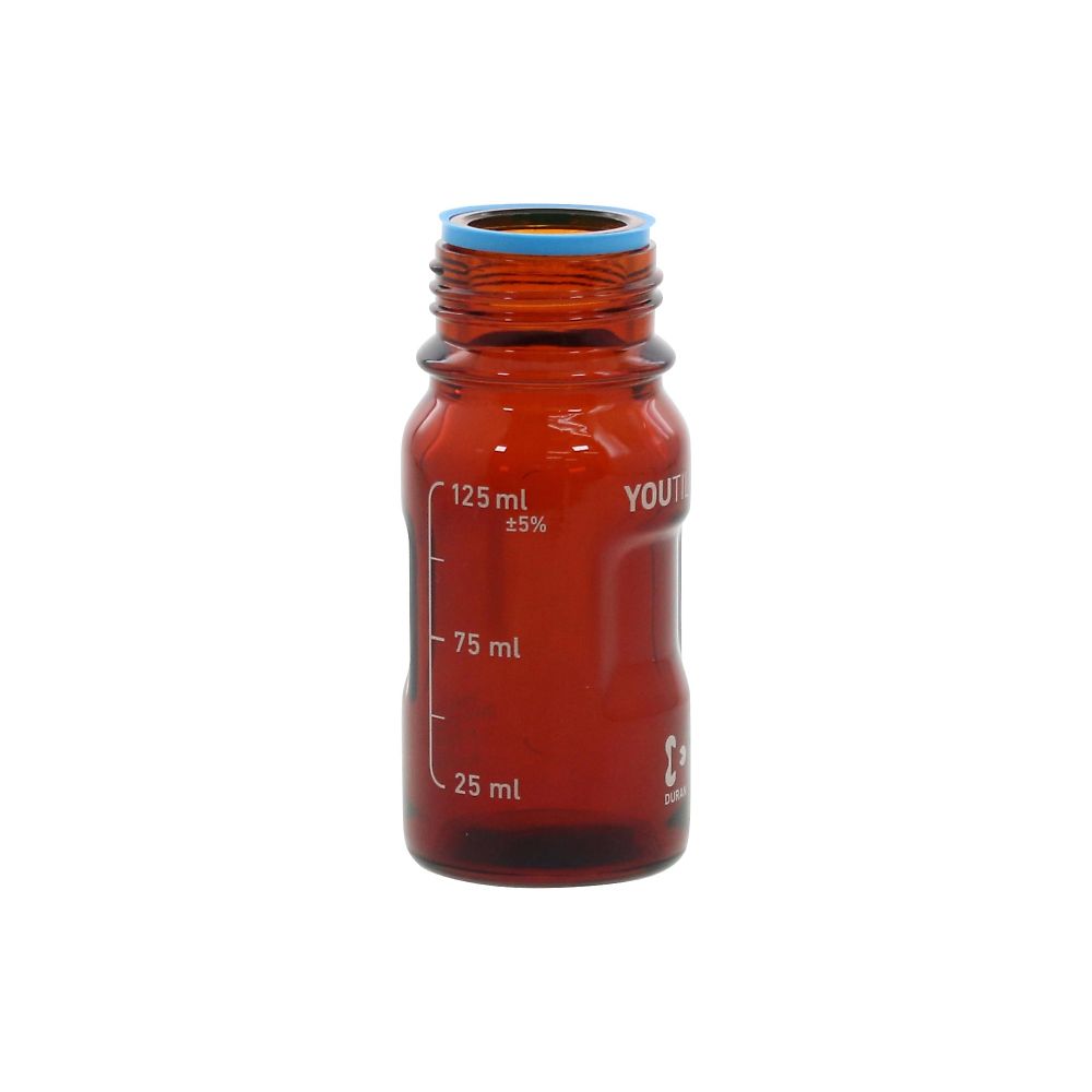 ユーティリティねじ口びん　茶　125mL　017320-125A 1個