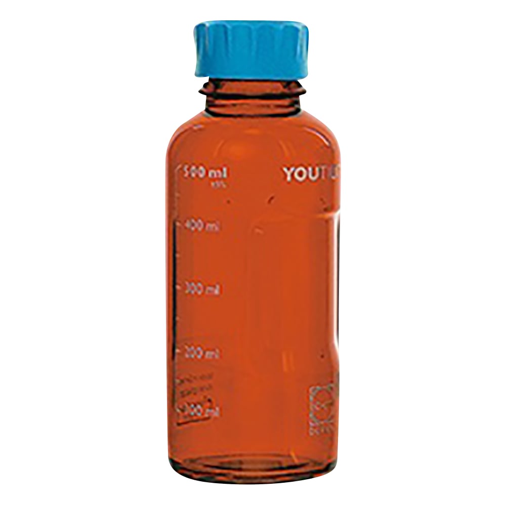 ユーティリティねじ口びん　茶　500mL　017320-500A 1個