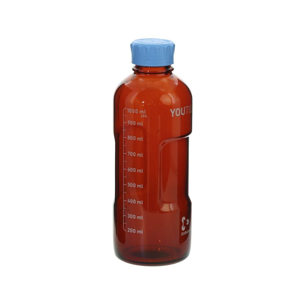 ユーティリティねじ口びん　茶　1L　017320-1000A 1個