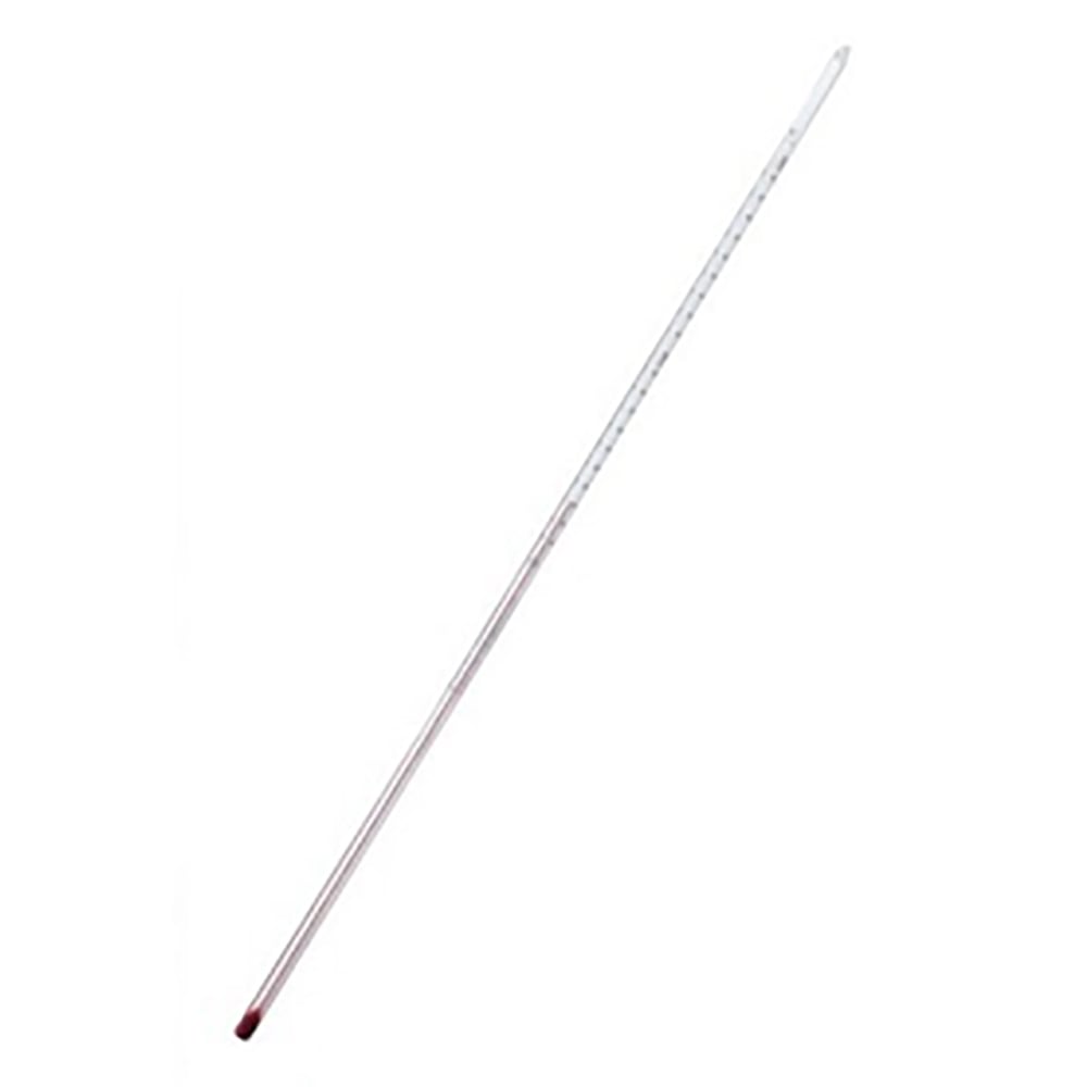 足長赤液棒状温度計　200℃　600mm 1個