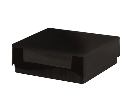 스토리지 박스 HS120041 블랙・차광 130×130×47mm 81개 수납 1봉(5개입) HS120041(흑・차광) 1봉(5개 입)