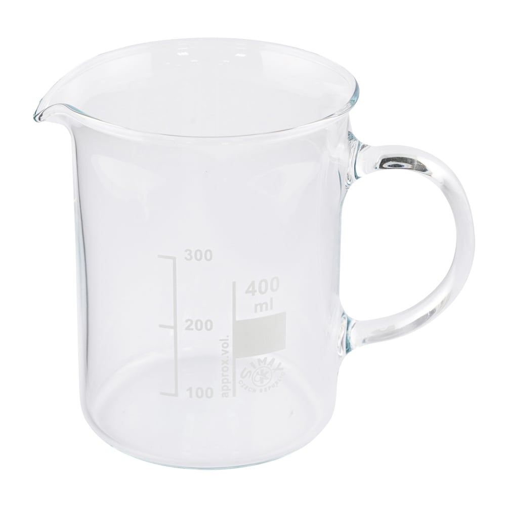 Glass beaker with handle 400mL 154/400 1pc