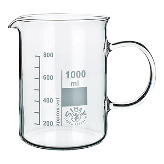 Glass beaker with handle 1000mL 154/1000 1pc
