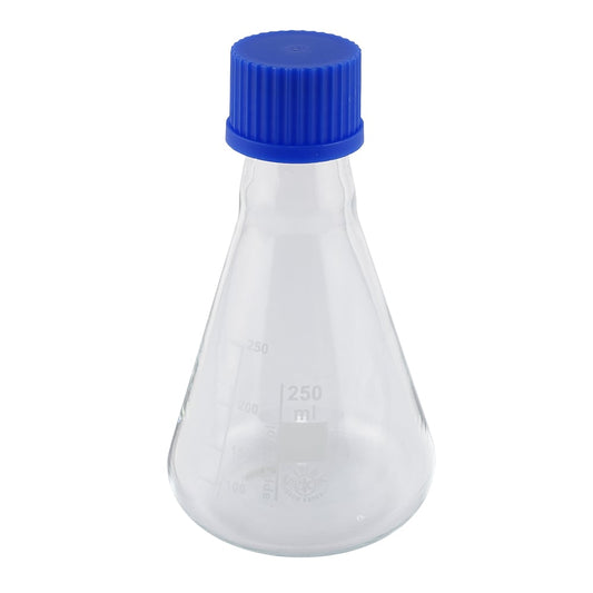 三角フラスコ　キャップ付　250mL　　8023C/250 1個