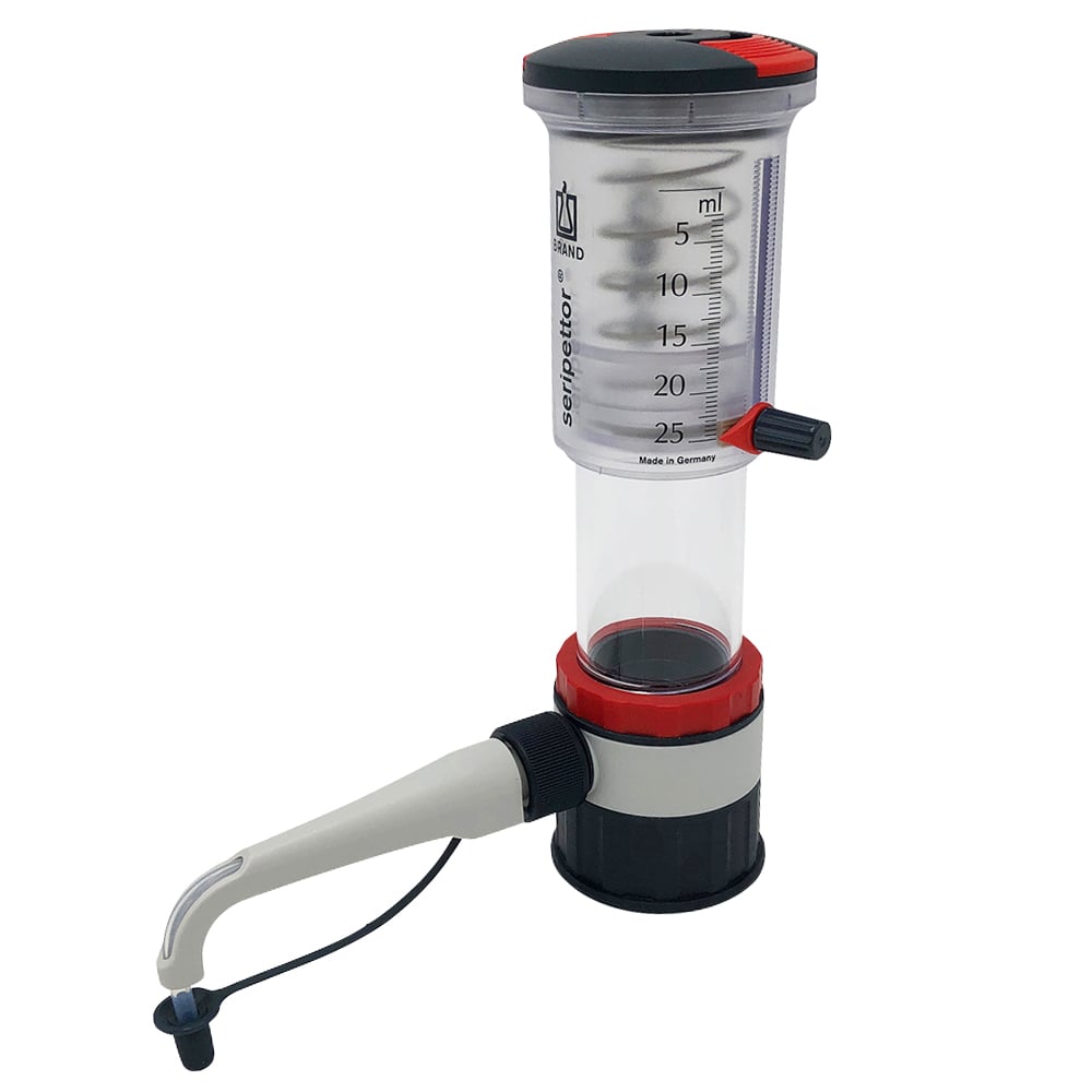 ボトルディスペンサー Seripettor 容量2.5～25mL 目盛0.5mL　4720150 1式