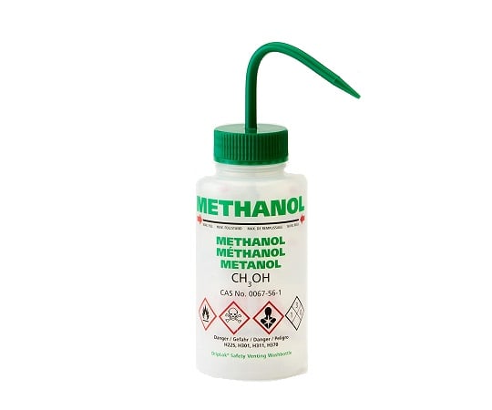 약품 표지 광구 세정병 (Azlon) 250mL 메탄올 WGW532VTML 1개