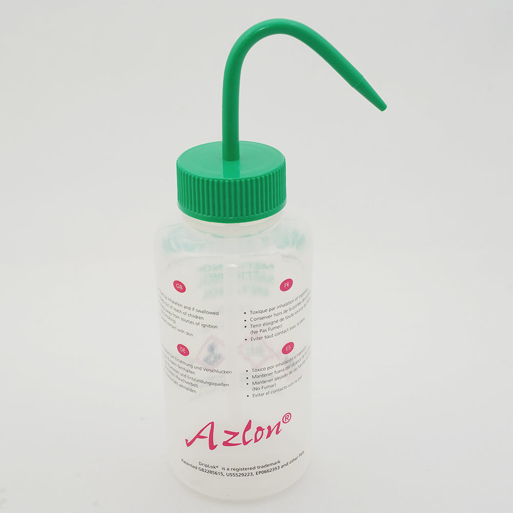 Pharmaceutical Labeled Wide Mouth Washing Bottle (Azlon) 500mL Methanol WGW538VTML 1 bottle