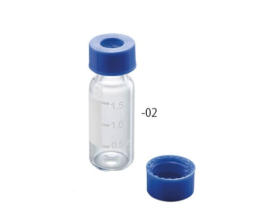 Low Extraction Wide Mouth Screw Cap Vial Transparent vial + Blue cap with slit septum 100 pieces 6904-74499 1 box (100 pieces)