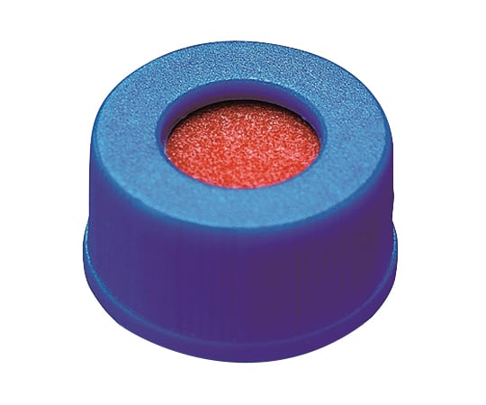 低溶出広口スクリューキャップバイアル　スリット無セプタム付き青キャップ　100個入　6904-49999 1箱(100個入)