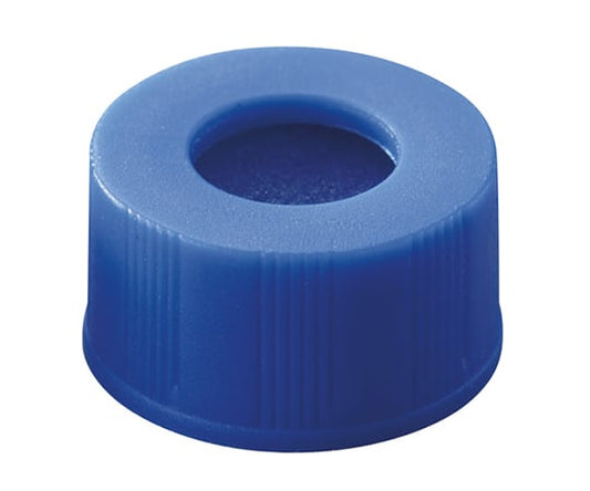 低溶出広口スクリューキャップバイアル　スリット有セプタム付き青キャップ　100個入　6904-50000 1箱(100個入)