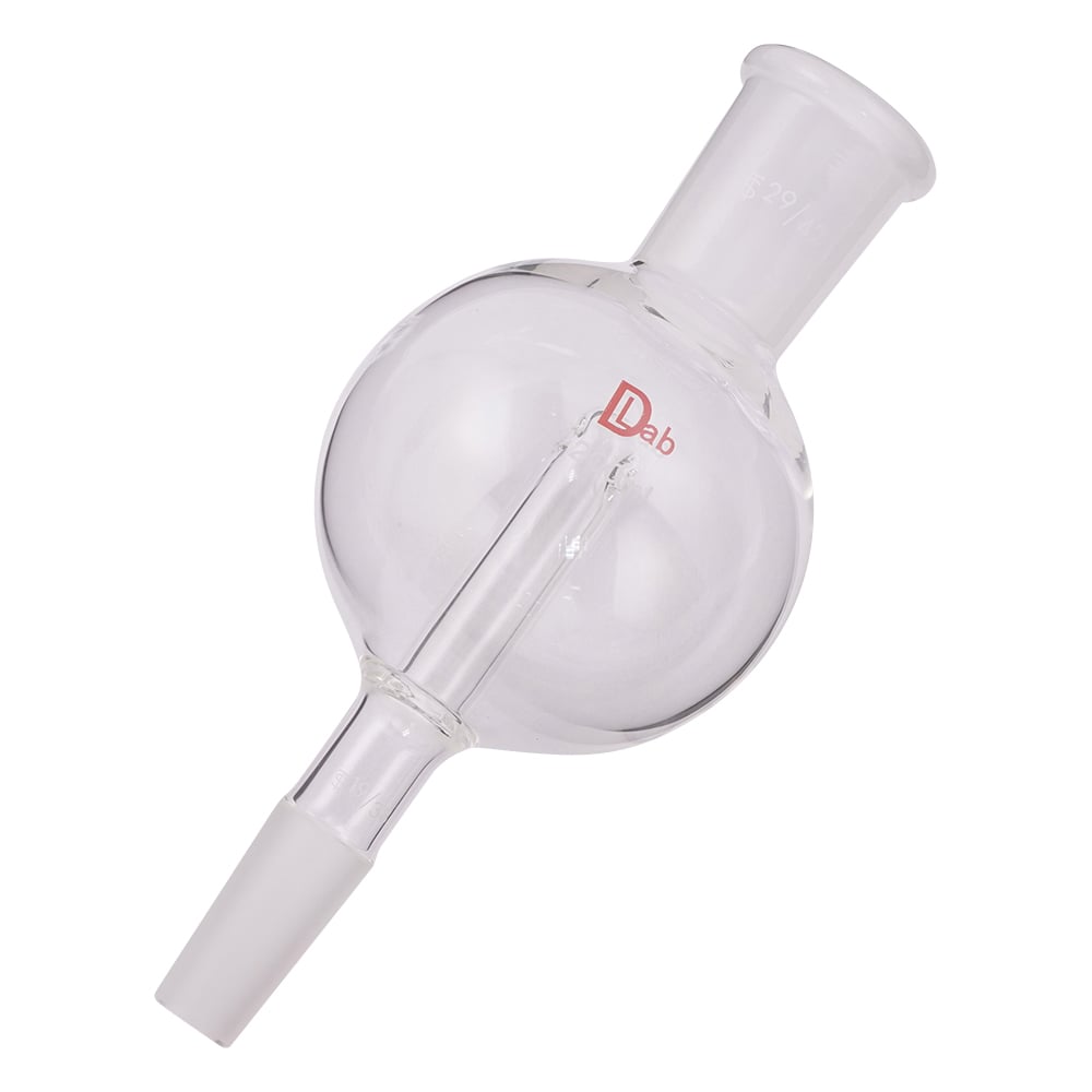 ロータリーエバポレーター用トラップ球 上部摺合 TS29/42 下部摺合 TS19/38 1個