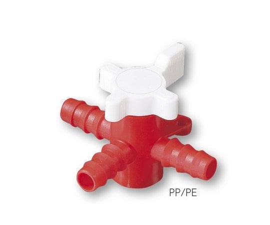 3方コック　適合チューブ内径φ5～7mm　8606-0060 1個