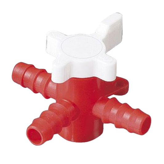 3方コック　適合チューブ内径φ5～7mm　8606-0060 1個