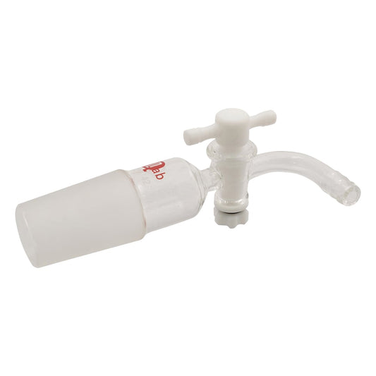 Suction cock with joint PTFE cock/curved pipe TS29/42 29/42 Curved pipe P 1 piece