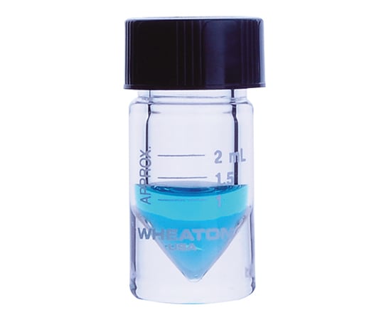 ミニバイアル オープントップキャップ 2mL 目盛 あり 1箱（12本入）　W986298NG 1箱(12本入)